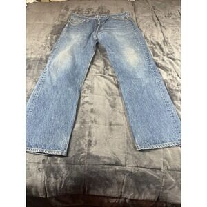 Vintage‎ 80s Levis 501xx Jeans Mens 32x36 Actual 36x32 Blue Light Faded Wash USA
